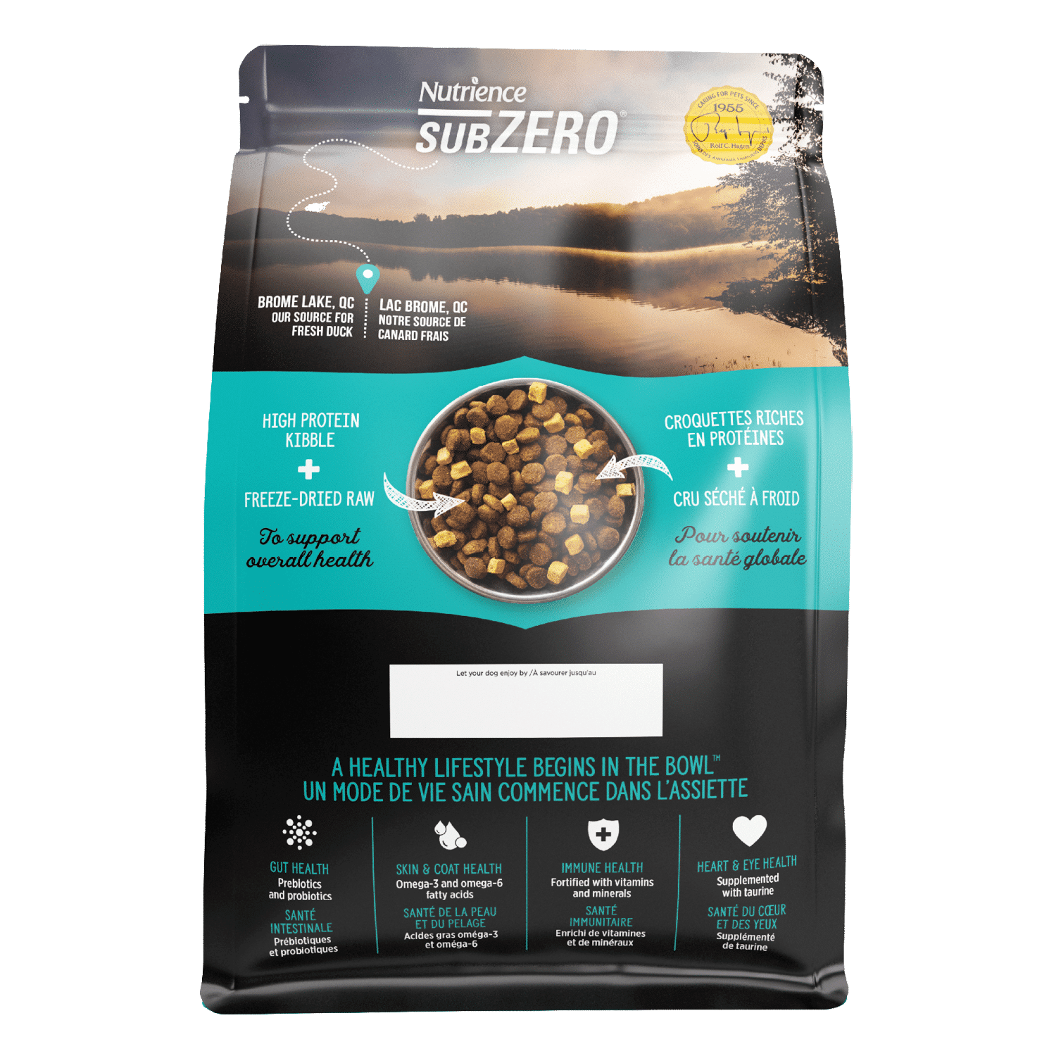 Nutrience SubZero Limited Ingredient Duck and Pear dry dog food kibble bag 10 kg