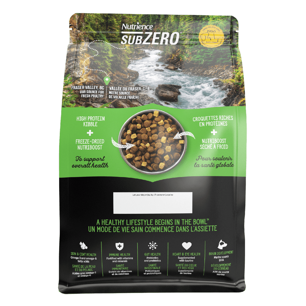 Nutrience SubZero Fraser Valley Healthy Puppy dry dog food kibble bag 1.8 kg