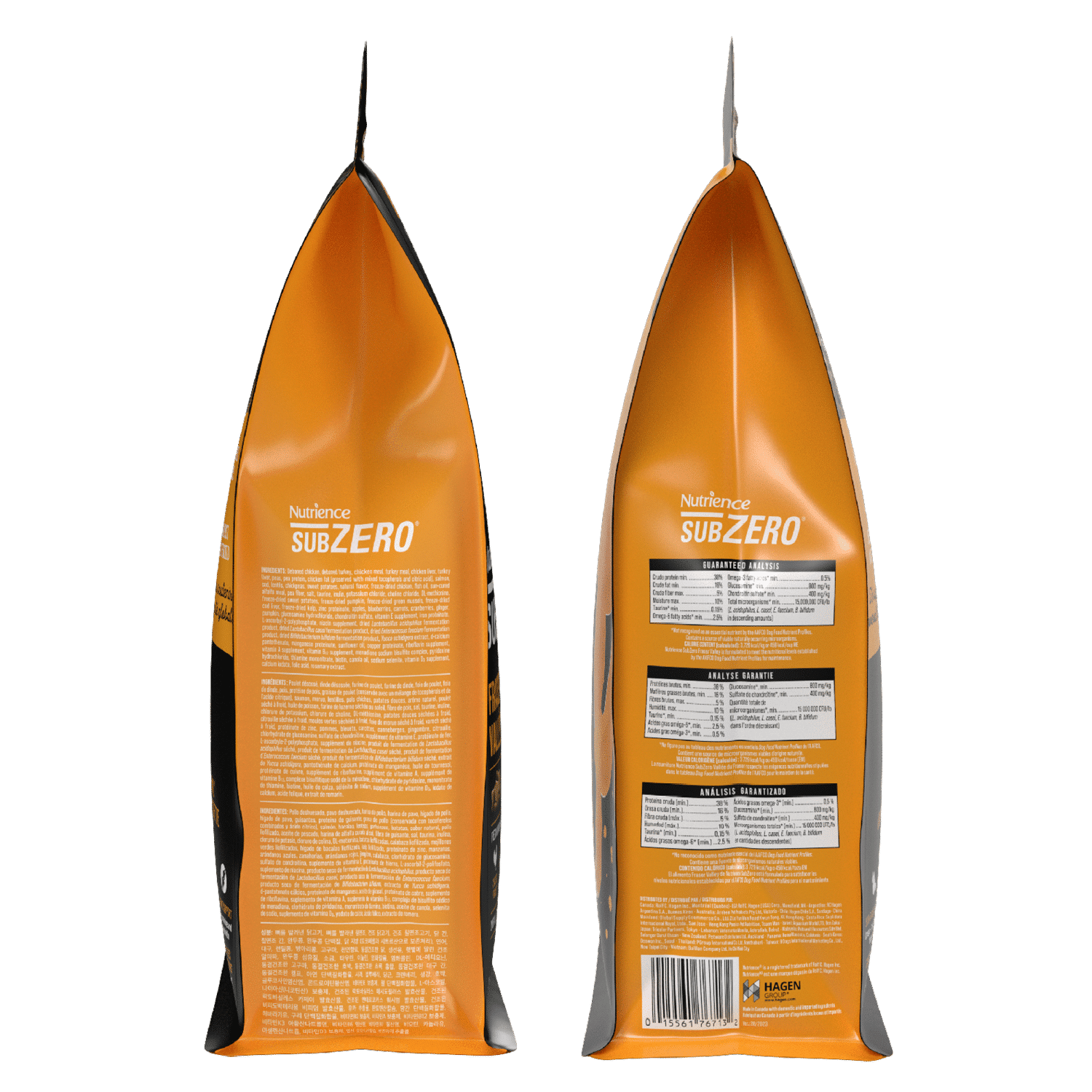 Nutrience SubZero Fraser Valley dry dog food kibble bag 1.8 kg