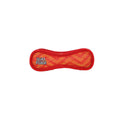 Tuffy DuraForce Junior Bone dog toy in pink, dual-layer woven squeaker toy