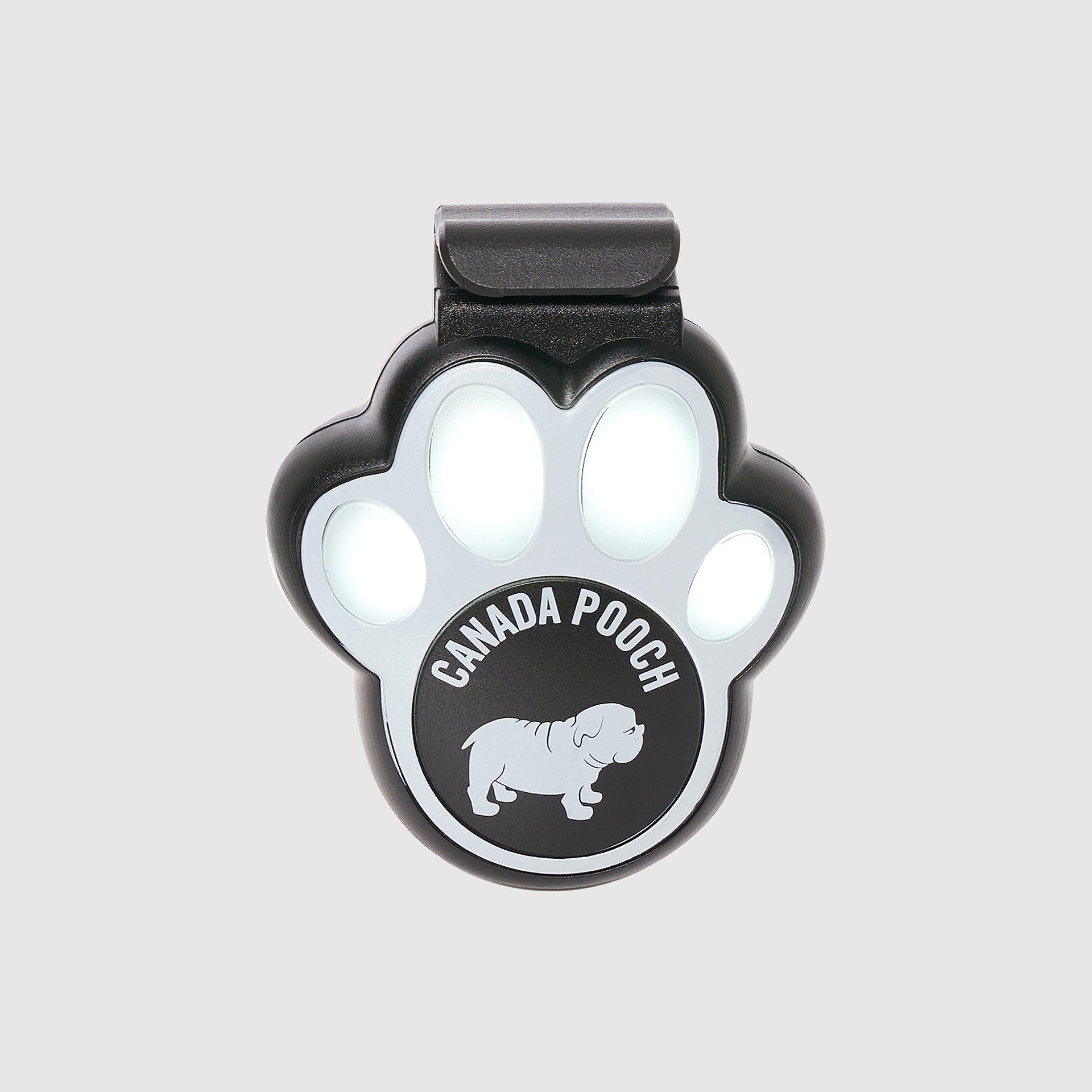Canada Pooch Core Hands-Free Clip-On Safety Light in black