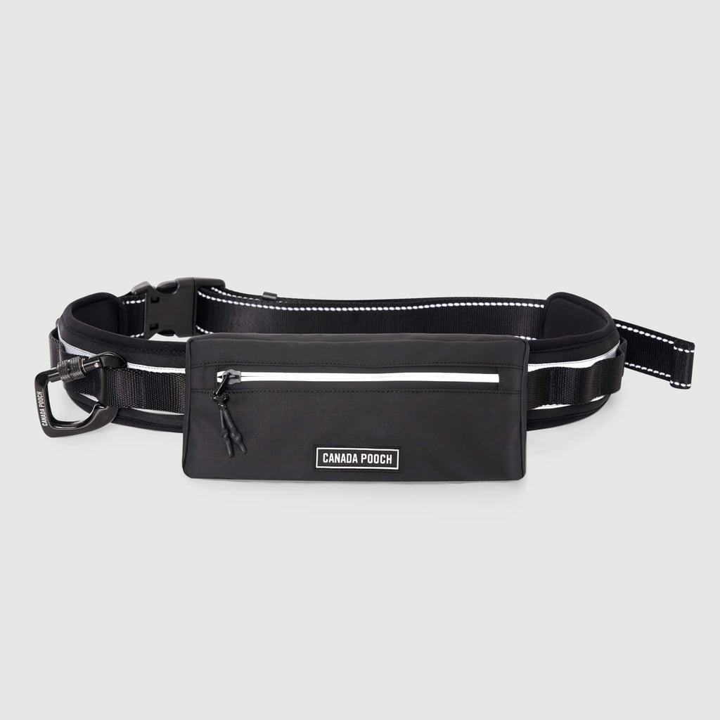 Canada Pooch Core Hands-Free Dog Walking Utility Belt Black One Size