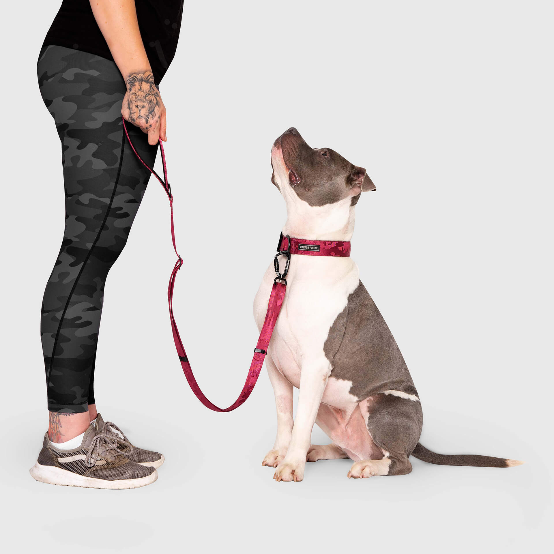 Canada Pooch Core Utility Leash plum camo large XL
