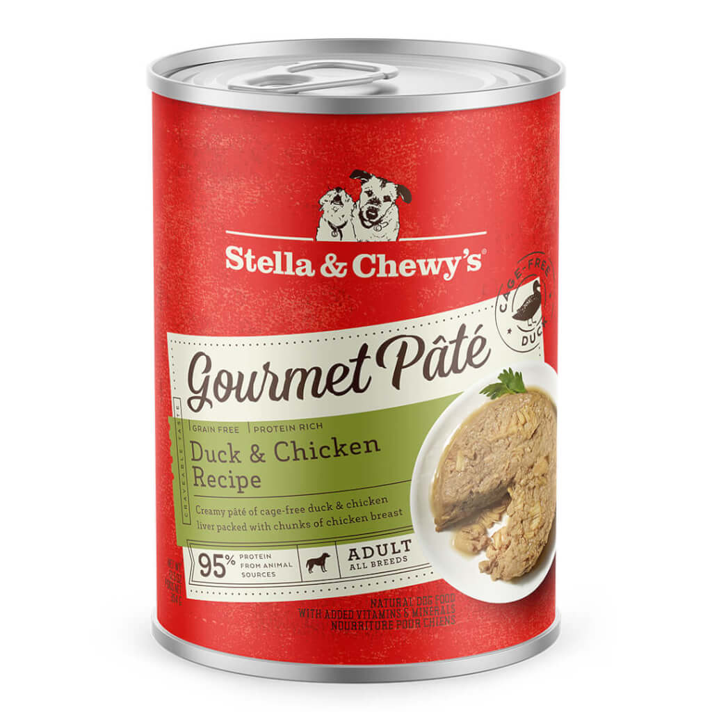 Stella & Chewy's Gourmet Duck Chicken Organ Meat Pate wet dog food 12.5 oz can