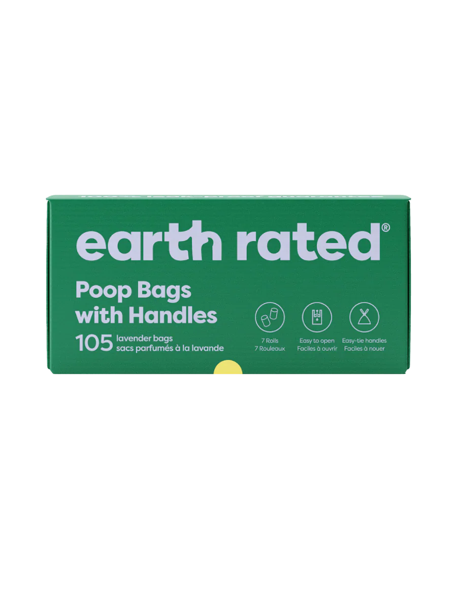 Earth Rated Scented Lavender Handle Bags on Refill Rolls 120 bags