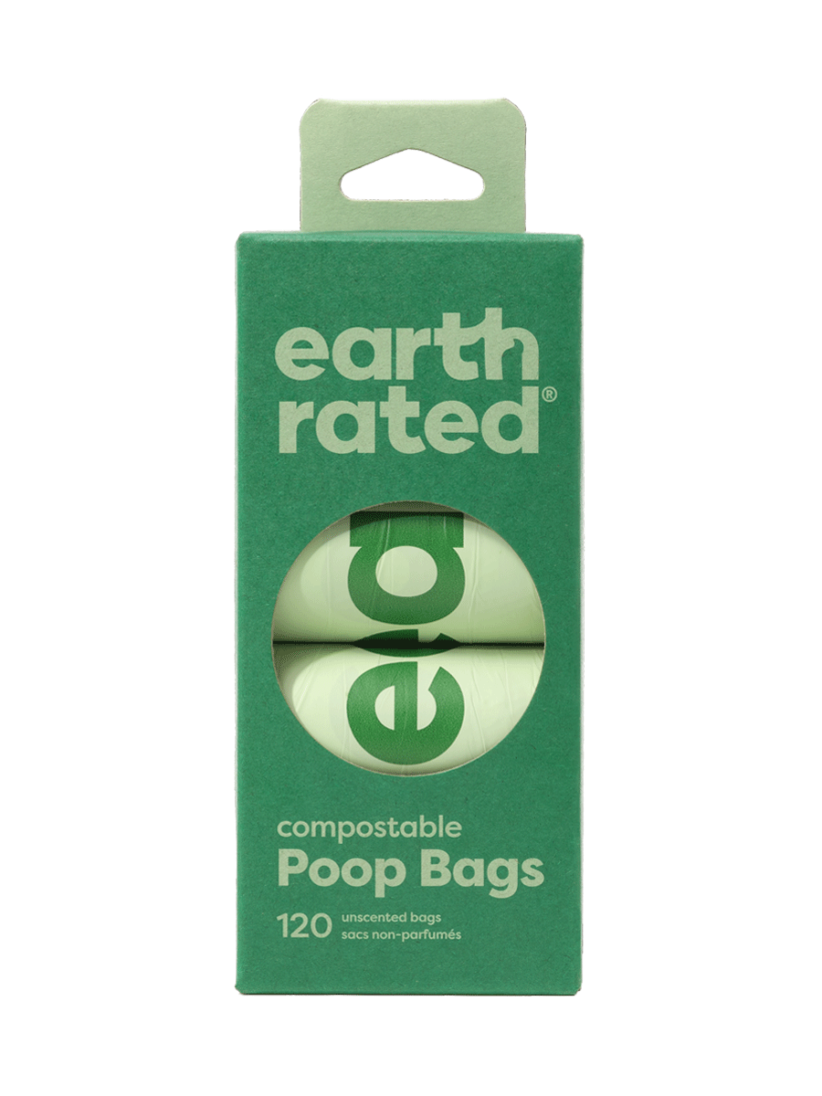 Earth Rated Unscented Compostable Refill Bags 8 rolls 120 bags