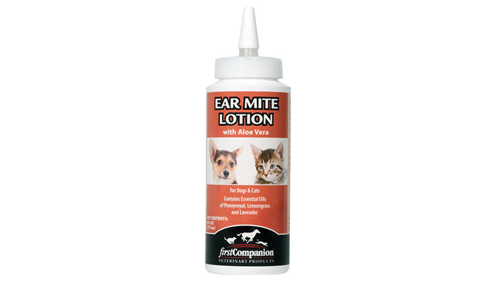 First Companion Ear Mite Lotion for dogs and cats 6oz bottle