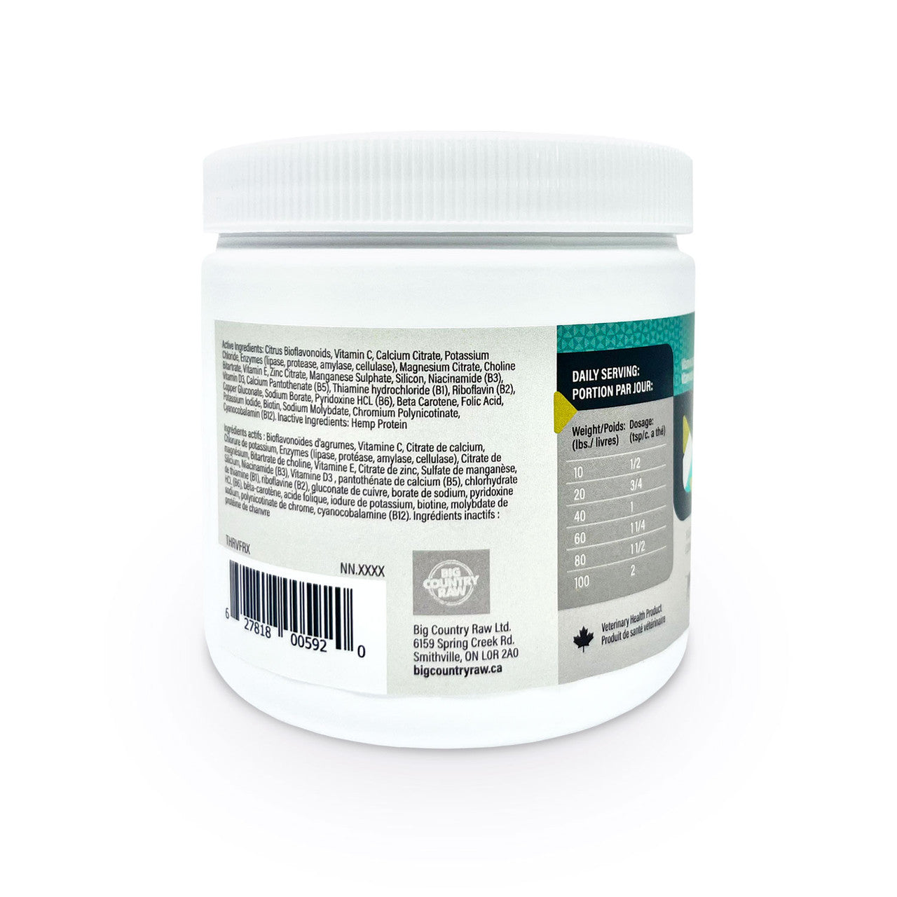 Thrive FortifyRx Fusion multivitamin supplement powder for dogs and cats 150 g