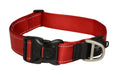 Rogz Utility Classic Dog Collar XX-Large Red with reflective stitching and Smart-Loc buckle