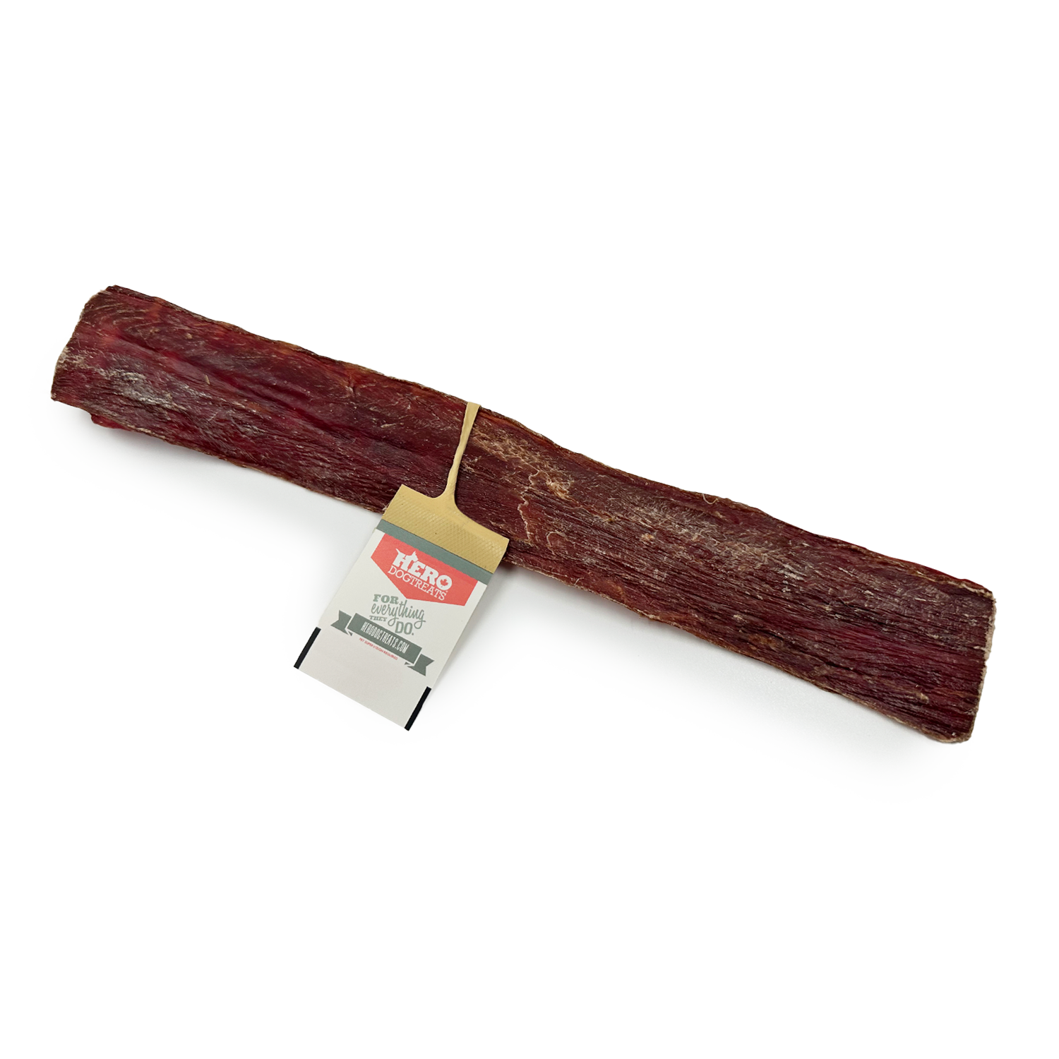 Hero Dog Treats Beef Jerky Large 12 inch dehydrated dog chew