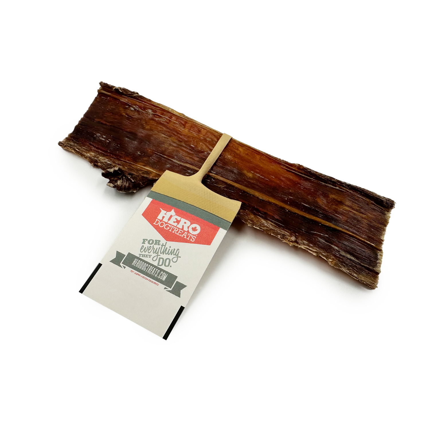 Hero Dog Treats Beef Jerky Small 6 inch dehydrated dog chew