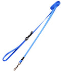 Rogz Utility Classic Lead Large 6ft Blue nylon dog leash with reflective stitching
