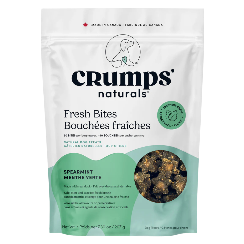 Crumps' Naturals Plaque Buster Fresh Bites dental dog treats 207g bag