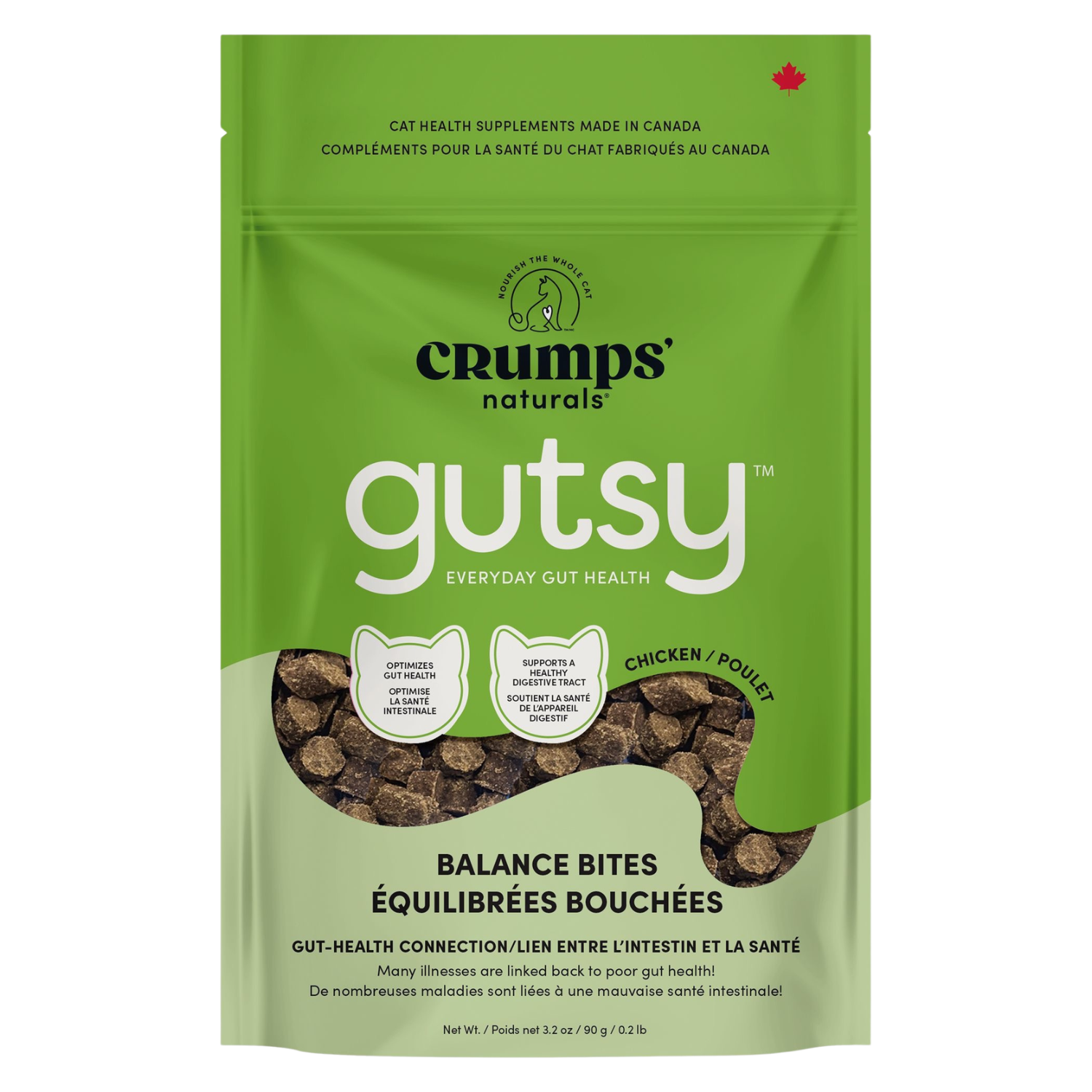 Crumps' Naturals Gutsy Cat Balance Bites functional soft bites bag 90g