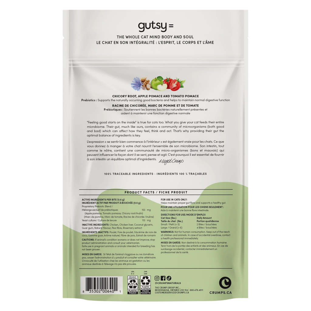 Crumps' Naturals Gutsy Cat Balance Bites functional soft bites bag 90g