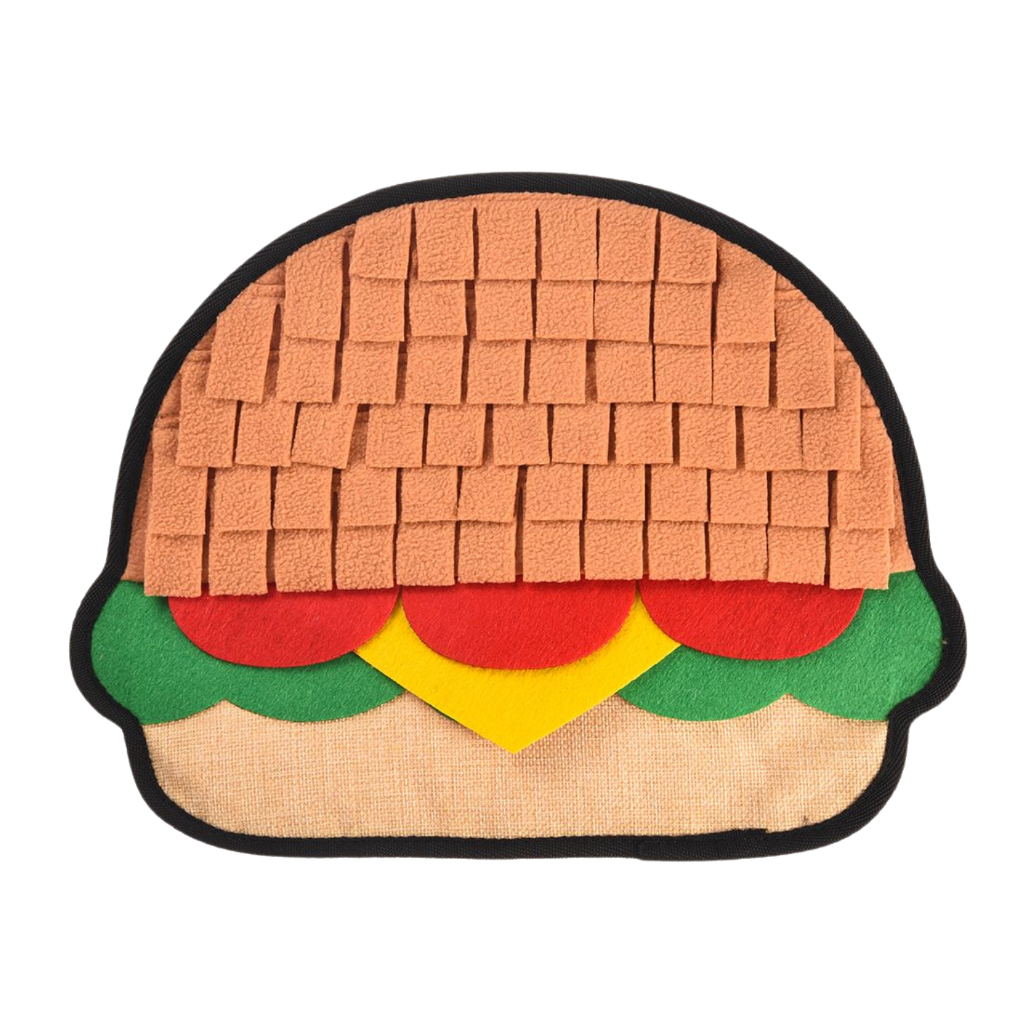 HugSmart Sniff & Seek Snuffle Mat Hamburger design for small dogs and cats