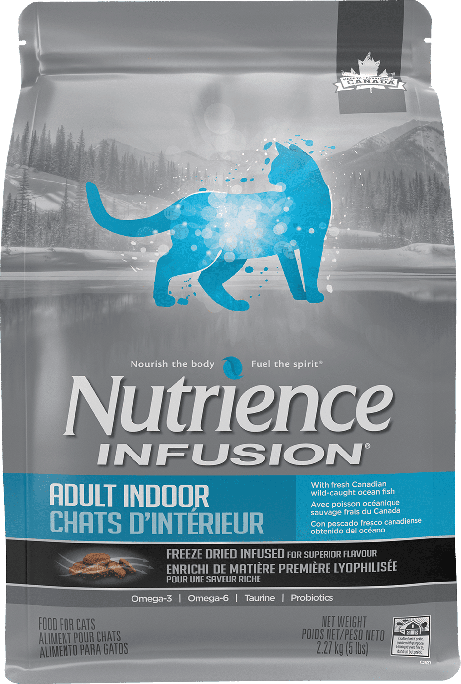 Nutrience Infusion Healthy Adult Indoor Ocean Fish Cat Food 5 kg bag