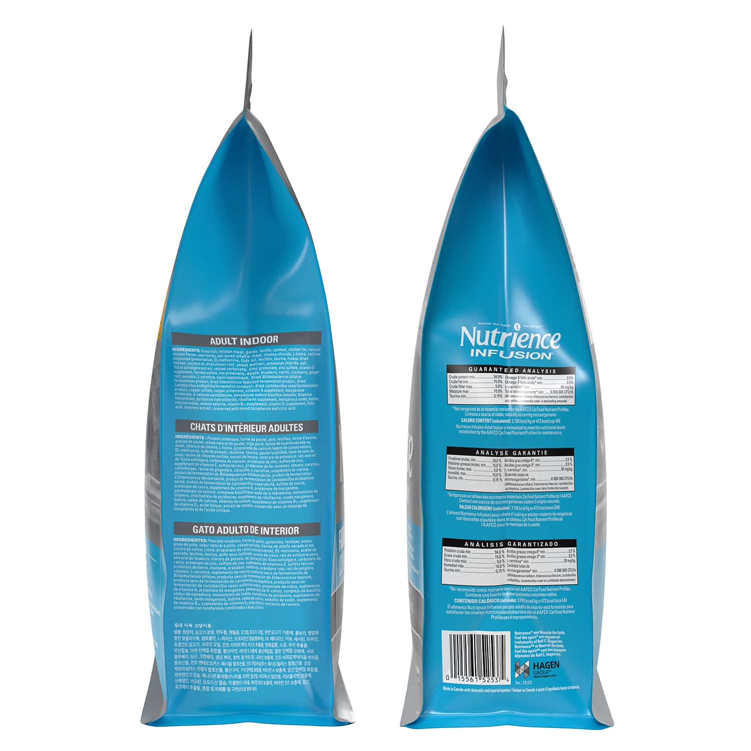 Nutrience Infusion Healthy Adult Indoor Ocean Fish Cat Food 5 kg bag