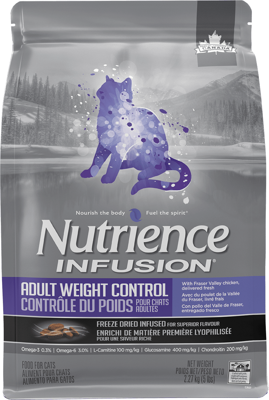 Nutrience Infusion Adult Weight Control Cat Food 5 kg bag