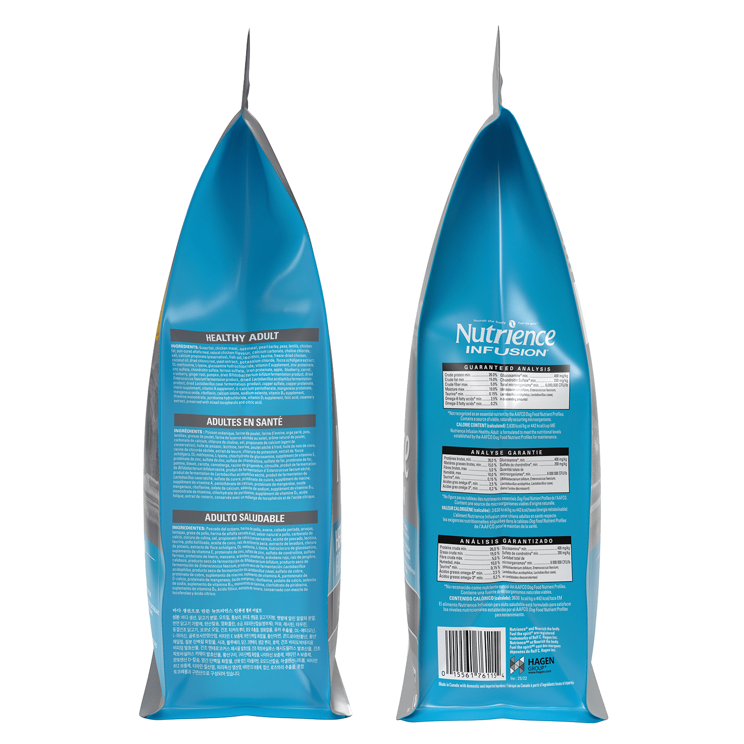Nutrience Infusion Healthy Adult Ocean Fish dry dog food kibble bag 10 kg