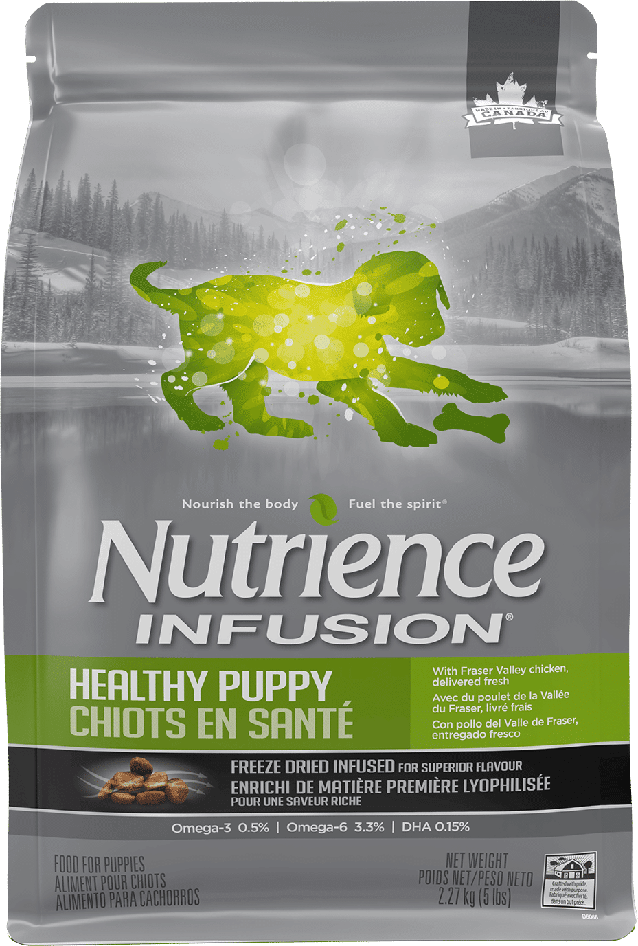 Nutrience Infusion Puppy Chicken Recipe dry dog food kibble bag 2.27 kg