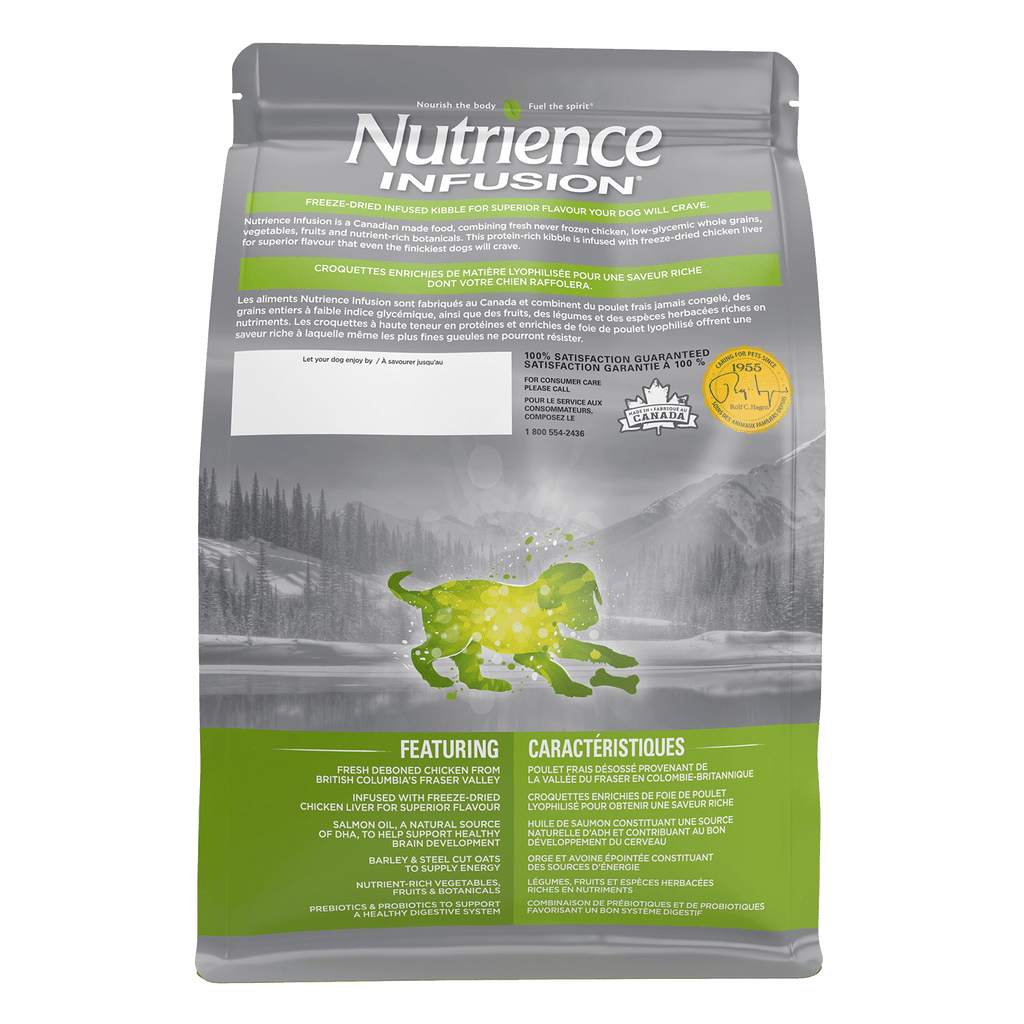 Nutrience Infusion Puppy Chicken Recipe dry dog food kibble bag 10 kg