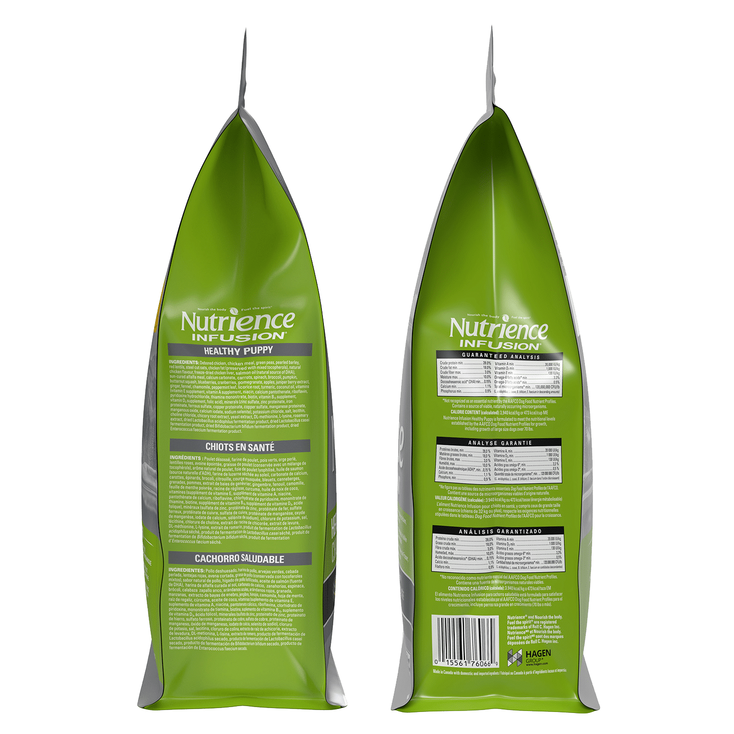 Nutrience Infusion Puppy Chicken Recipe dry dog food kibble bag 2.27 kg