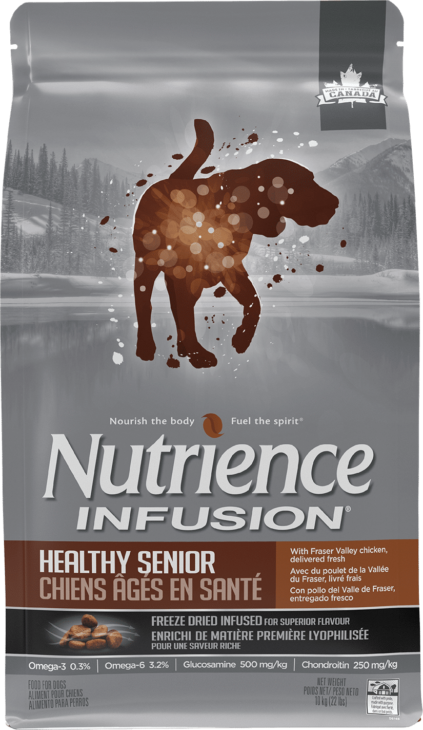 Nutrience Infusion Senior Chicken Recipe dry dog food 10 kg bag