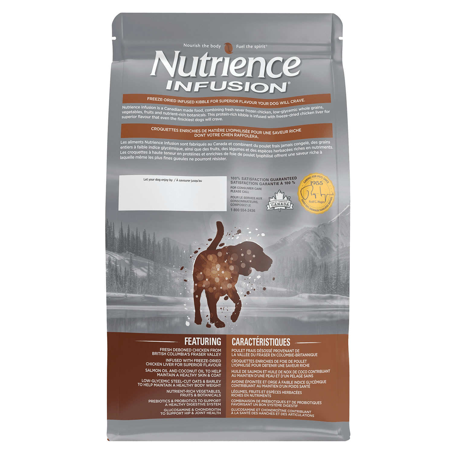 Nutrience Infusion Senior Chicken Recipe dry dog food 10 kg bag