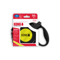 KONG Reflect Retractable Dog Leash Medium 16ft Black for dogs up to 65 lb