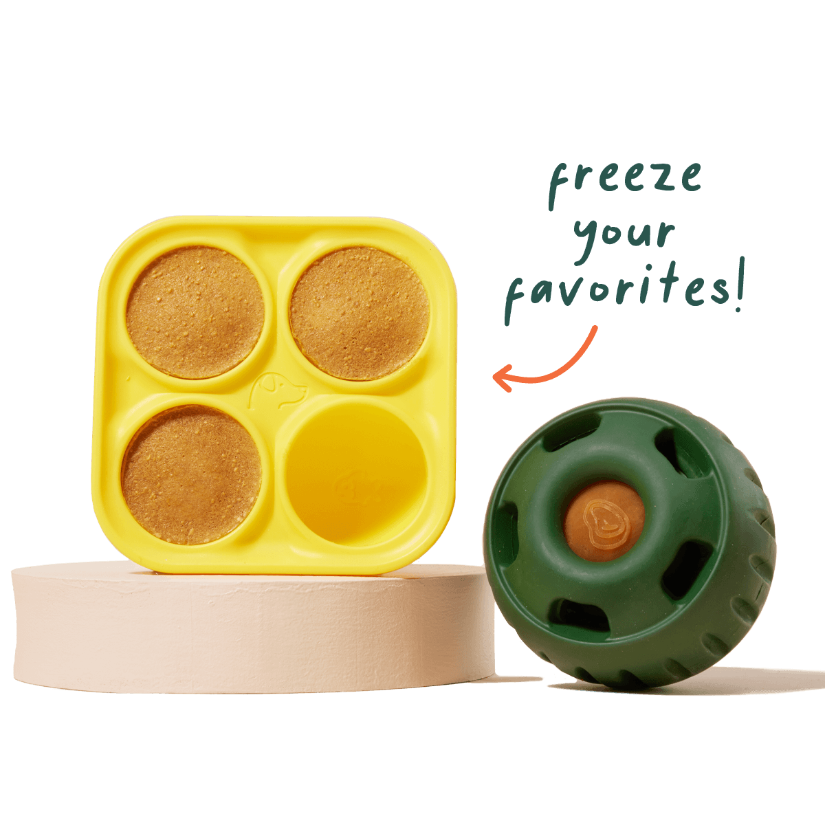 Woof Pet Dog Pupsicle Treat Tray X-Large freezable treat mold