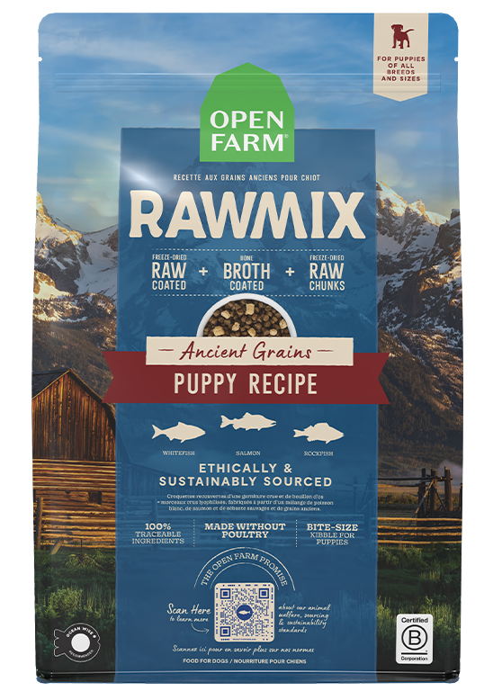 Open Farm Dog RawMix Ancient Grain Puppy dry dog food 3.5 lb bag