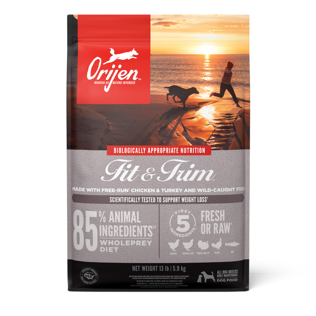 ORIJEN Fit & Trim dry dog food 11.4 kg bag