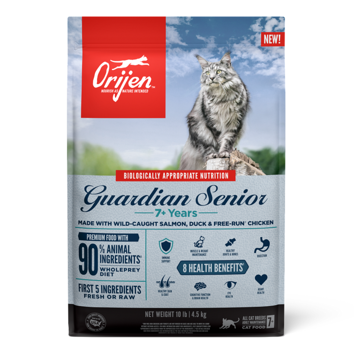 ORIJEN Guardian 8 Senior dry cat food 1.8 kg bag