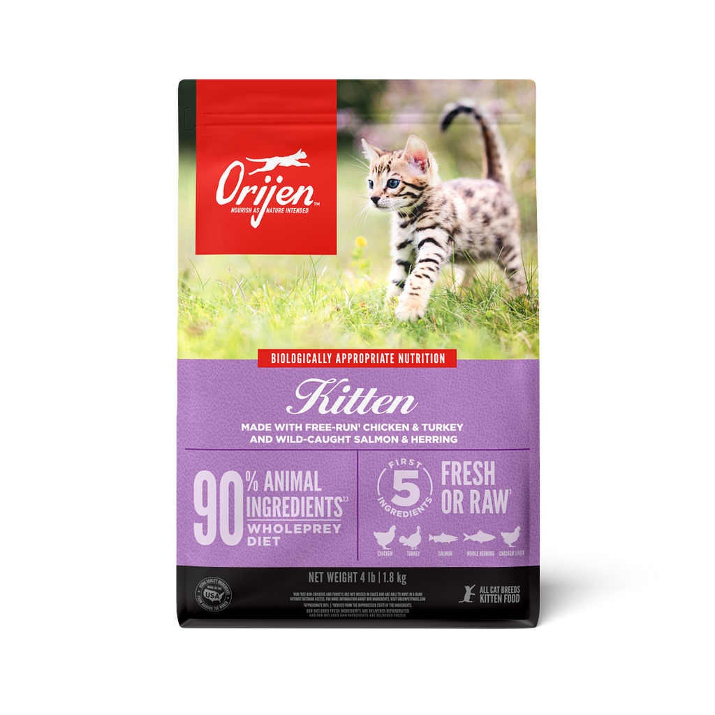 ORIJEN Cat & Kitten dry cat food 1.8 kg bag