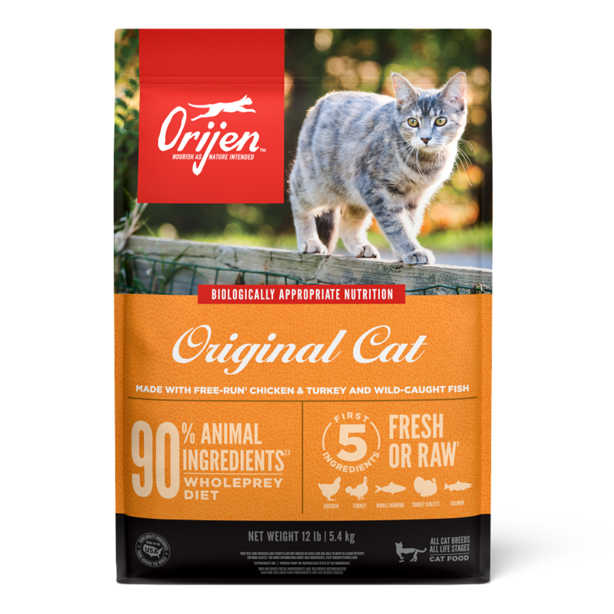 ORIJEN Original dry cat food bag 1.8 kg