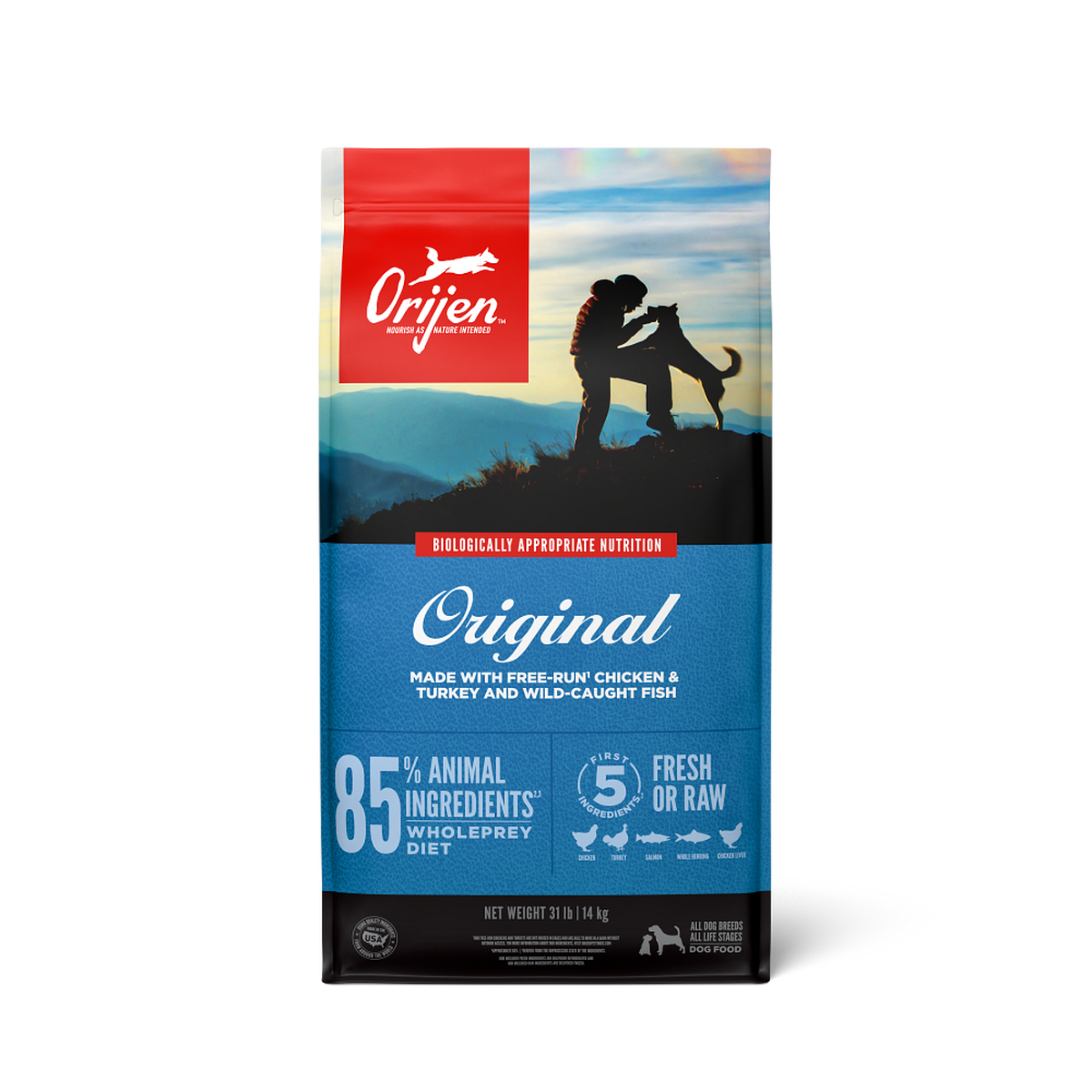 ORIJEN Original dry dog food 2 kg bag
