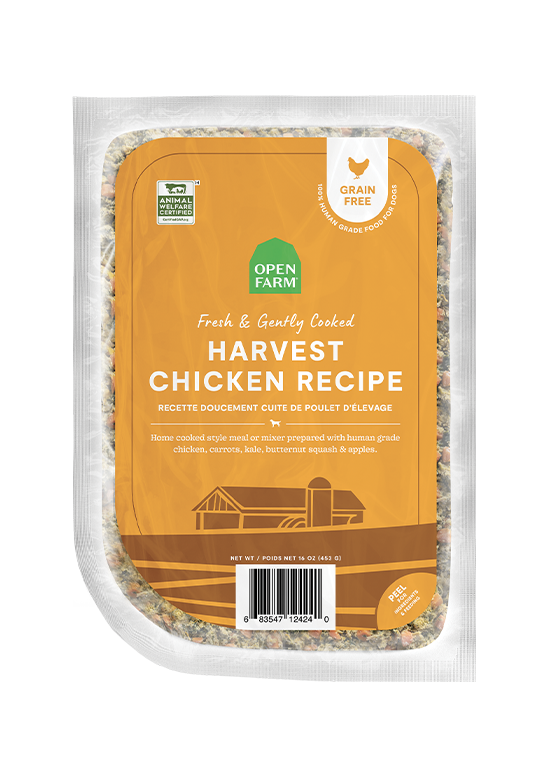 Open Farm Dog Gently Cooked Grain-Free Chicken frozen dog food 16oz pouch