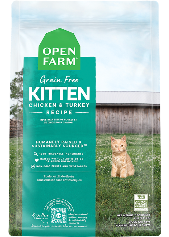 Open Farm Grain-Free Kitten Dry Cat Food 2 lb bag