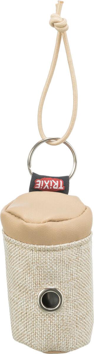 Trixie Canvas Poop Bag Dispenser assorted colours polyester with elastic loop