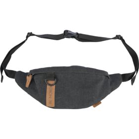 Trixie BE NORDIC Belt Sling Bag black canvas look with D-ring and zip pockets