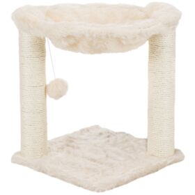 Trixie Baza cream 20-inch cat tree with sisal posts and plush cuddly nest