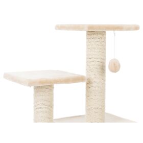Trixie Valencia beige 28-inch cat tree with cave platforms and sisal posts