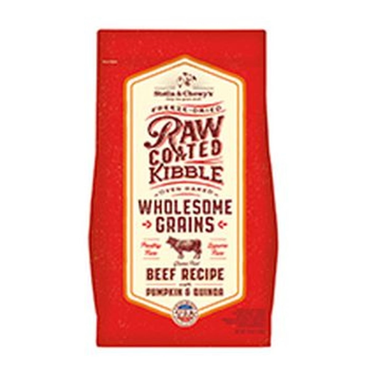 Stella & Chewy's Raw Coated Whole Grain Grass-Fed Beef Dry Dog Food 22 lb bag