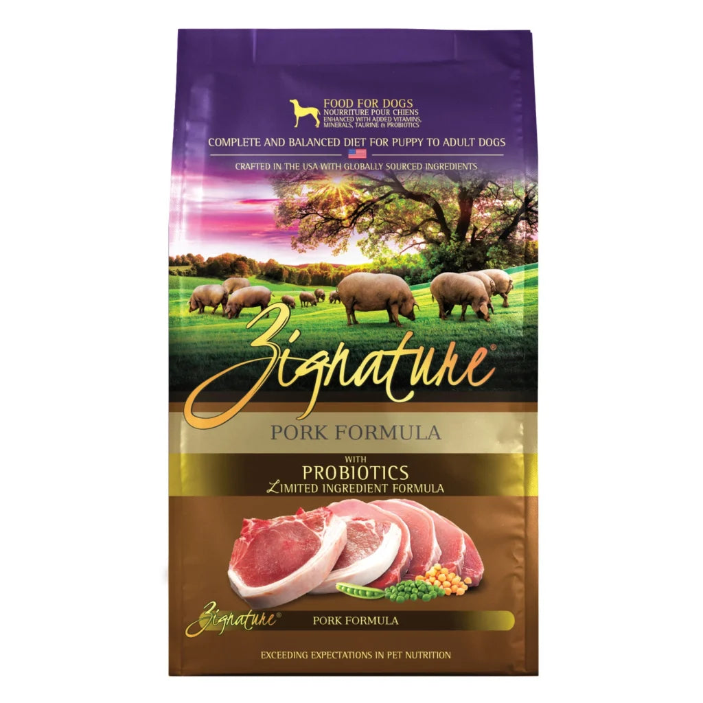 Zignature Limited Ingredient Diet Pork Dry Dog Food 25 lb bag