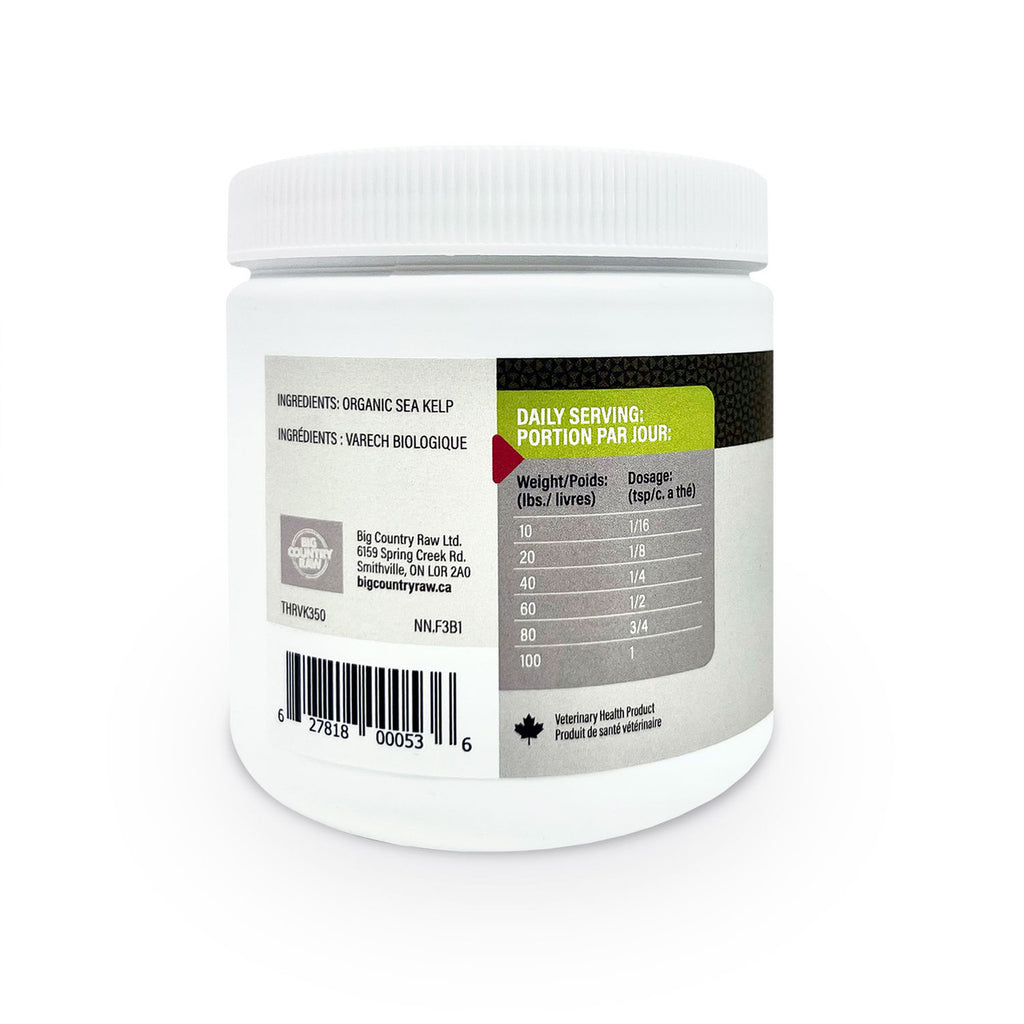 Thrive Sea Kelp 350 g dried Ascophyllum nodosum supplement powder for dogs