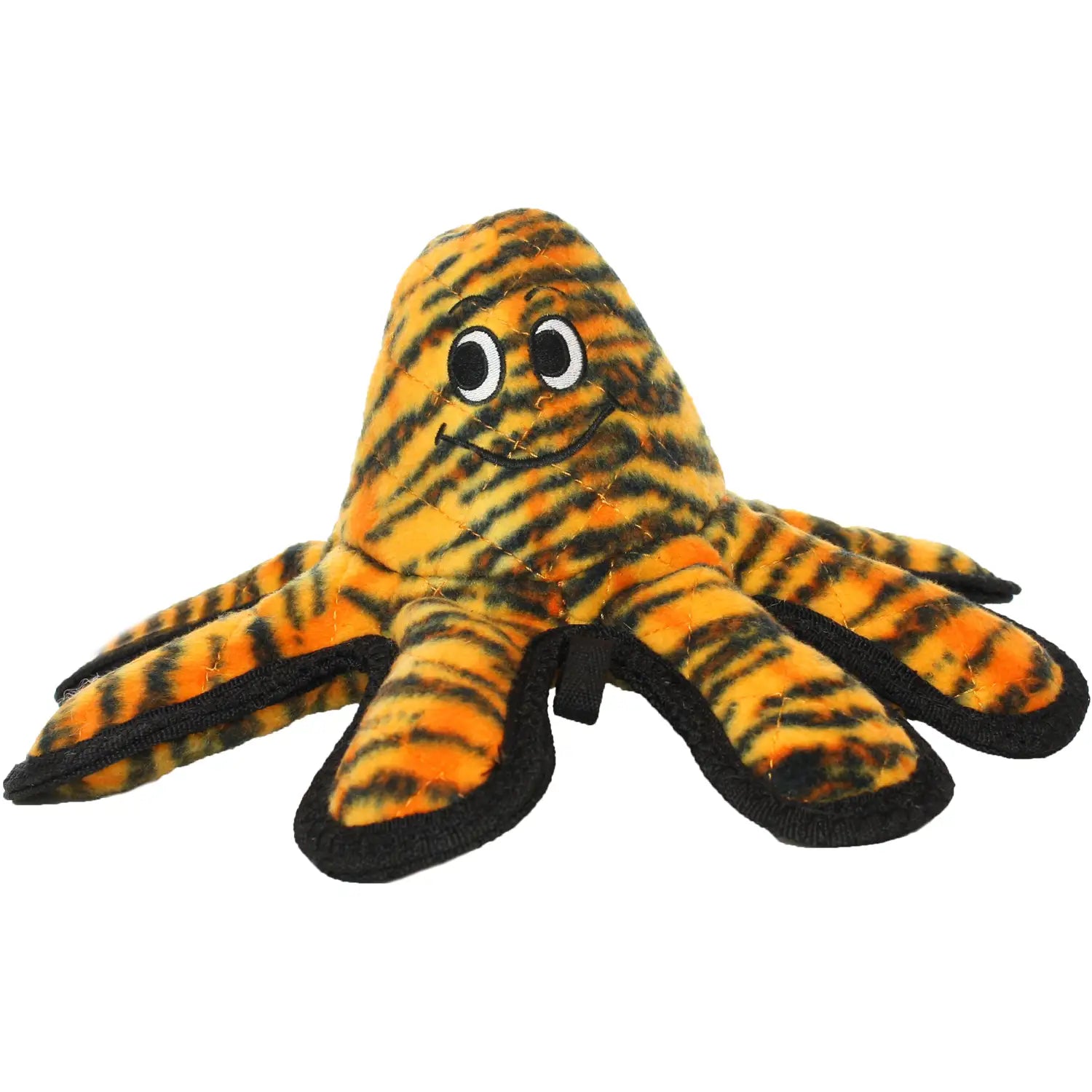 Tuffy Mega Octopus small plush dog toy Oscar with 8 squeakers, 7-layer construction