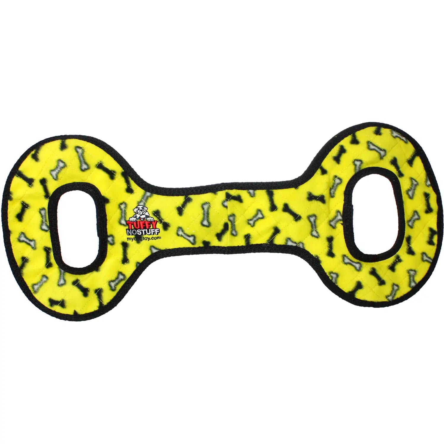 Tuffy No-Stuffing Ultimate Tug yellow durable dog tug toy 23 inch