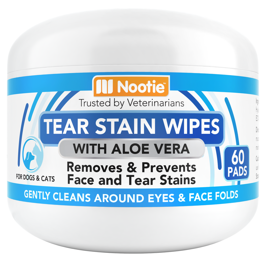 Nootie Tear Stain Wipes with Aloe pre-soaked pads 60 count