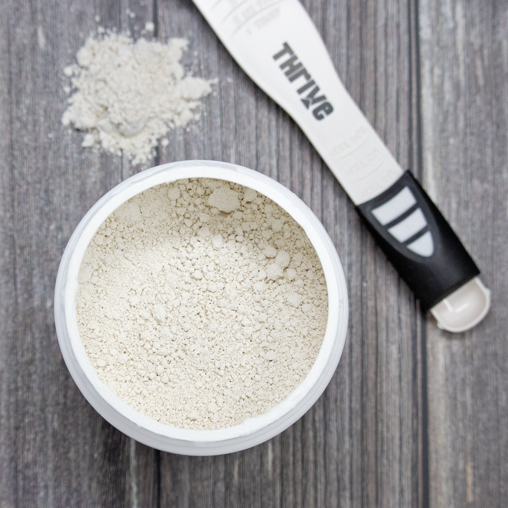 Thrive Food Grade Diatomaceous Earth organic powder supplement 120 g container